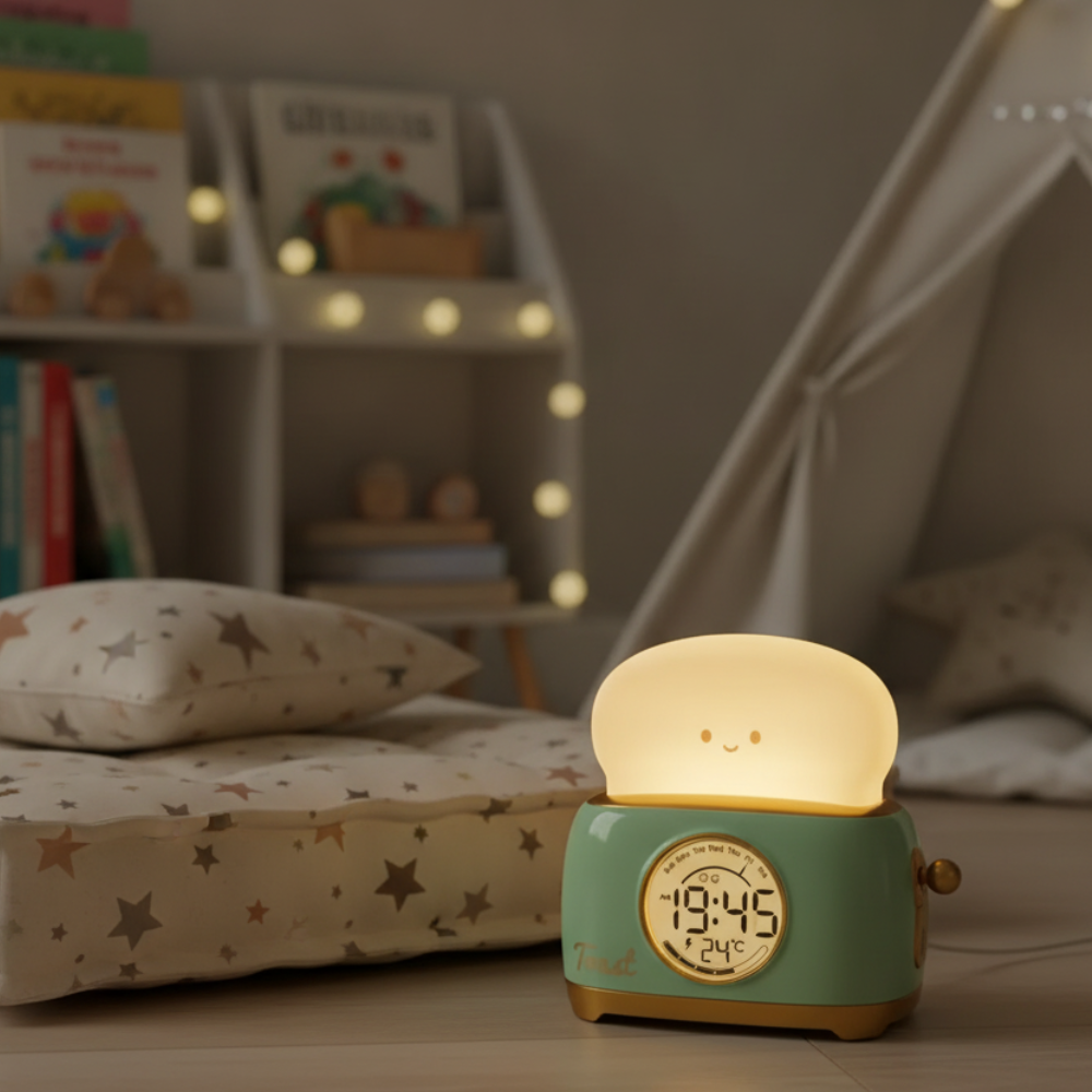 Kids Digital Alarm Clock | Night Light | Qonforta