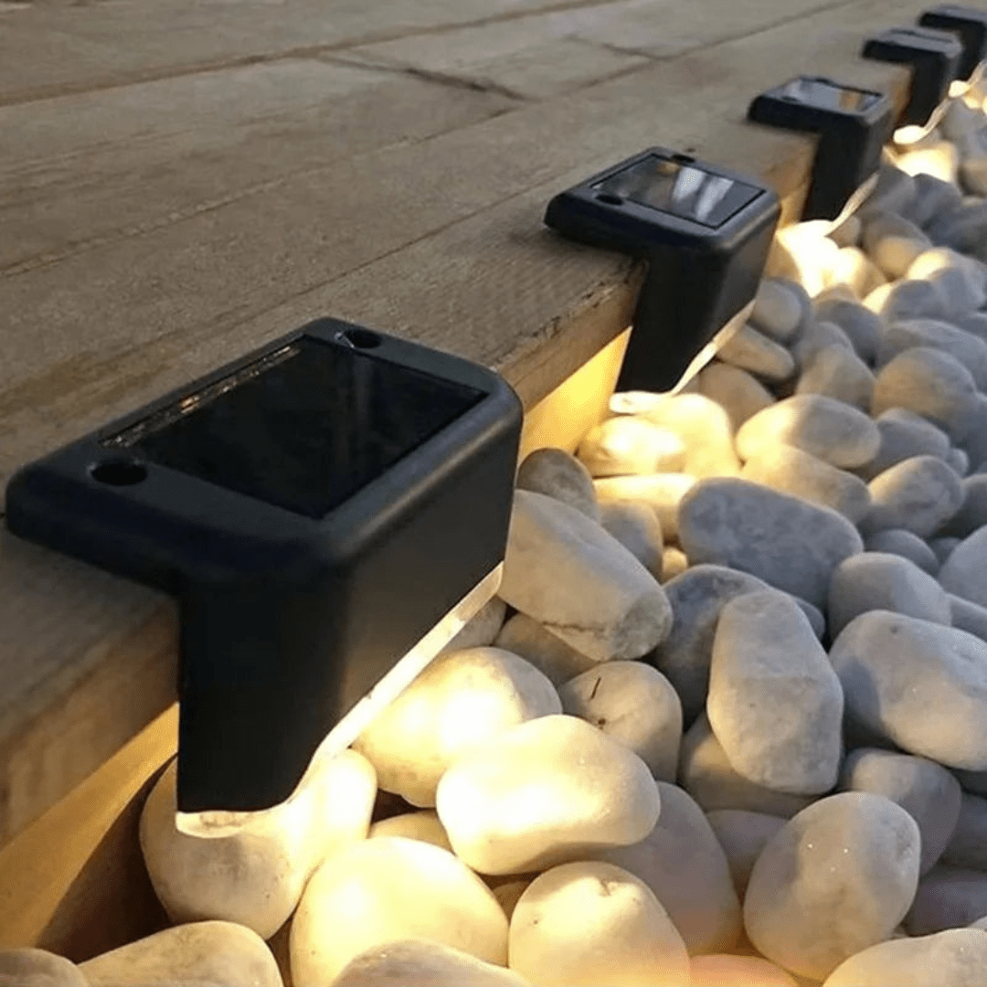 Solar Step Light Wall Mount Warm White LED | Qonforta