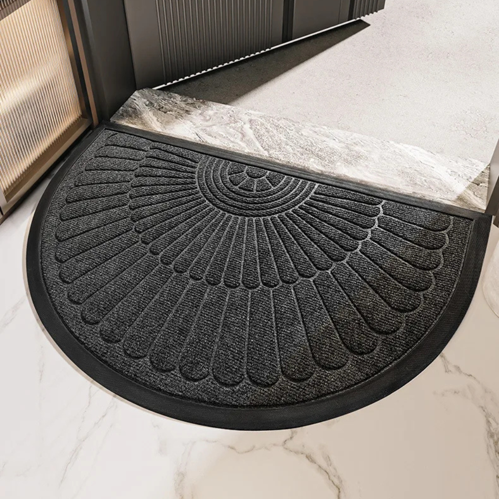 Curved Thread Doormat | Non-Slip Backing | Qonforta