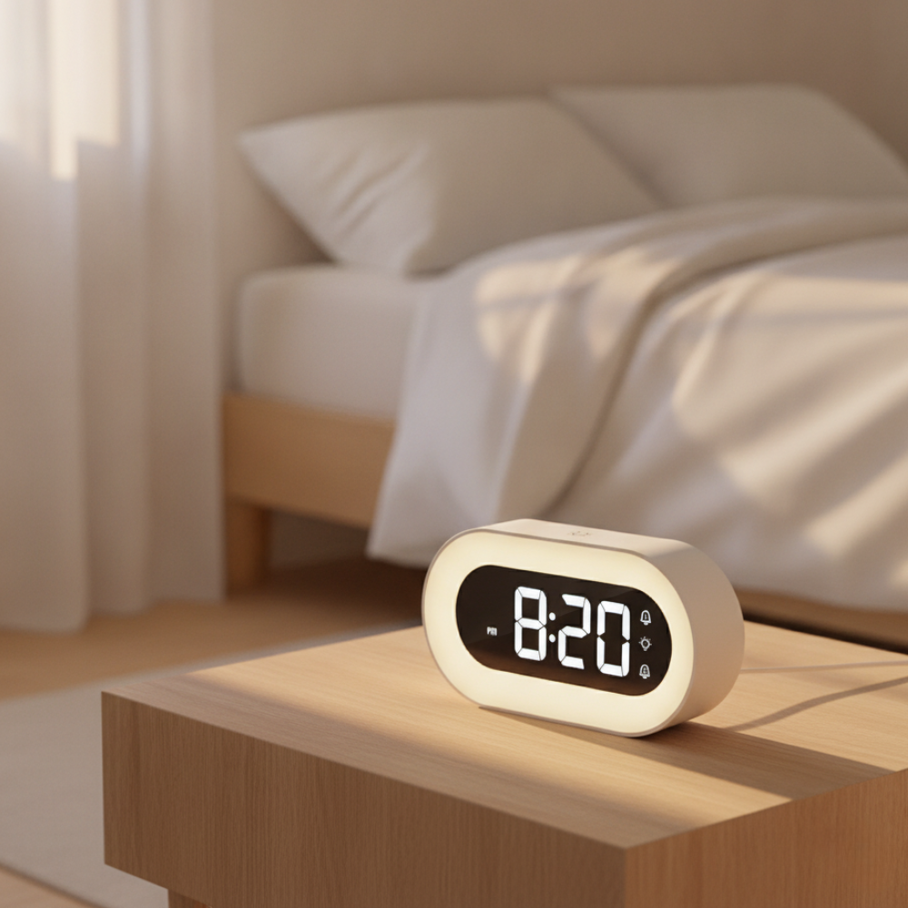 Sunrise Alarm Clock | Nature Sounds & Dimmable Light | Qonforta