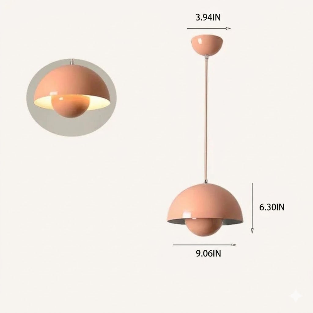 Mushroom Pendant Light | 7 Colors 2 Light Modes | Qonforta