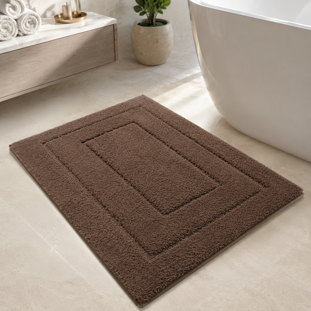 CloudStep Microfiber Bath Mat | Non-Slip TPR Backing | Qonforta