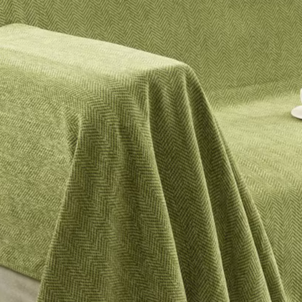 Chenille Couch Cover, Pet-Friendly Water-Resistant | Modern Minimalist | Qonforta