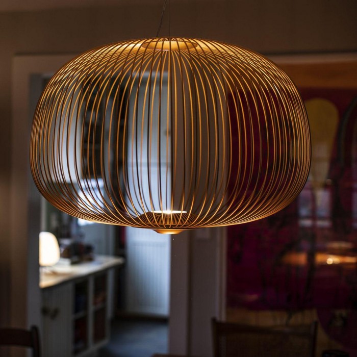 Wire Cage LED Pendant Light | 4 Colors | Qonforta