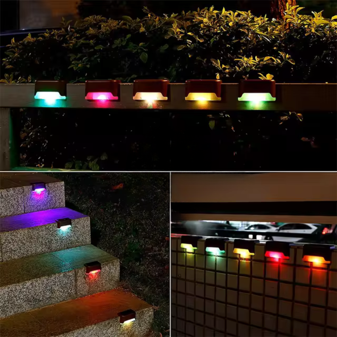 Solar Step Light Wall Mount Warm White LED | Qonforta