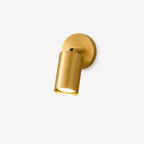 Rotatable Spotlight Wall Light | Brass & Matte Black | Qonforta