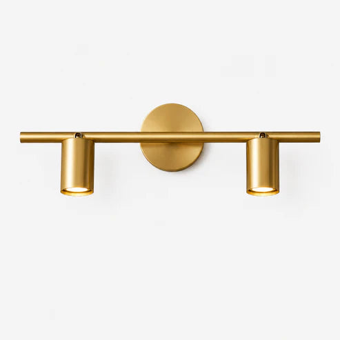 Rotatable Spotlight Wall Light | Brass & Matte Black | Qonforta