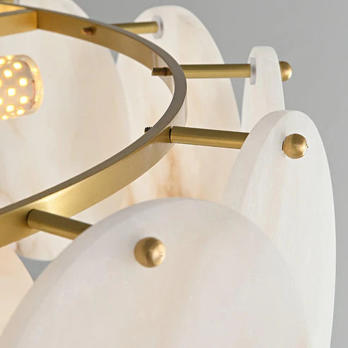 Alabaster Tiered Chandelier Multi-Layer – 6 Sizes | Qonforta