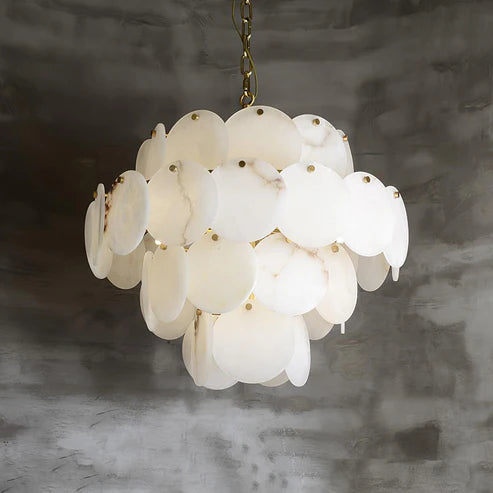 Alabaster Tiered Chandelier Multi-Layer – 6 Sizes | Qonforta