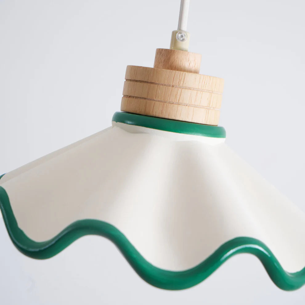 WaveCrest Scalloped Pendant Light | 3 Styles | Qonforta