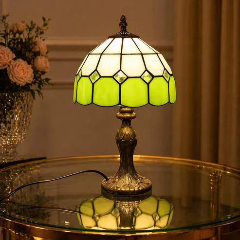 Stained Glass Table Lamp Tiffany Style – 4 Colors | Qonforta
