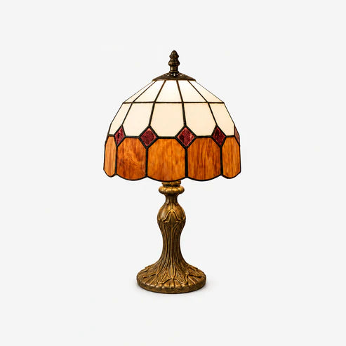 Stained Glass Table Lamp Tiffany Style – 4 Colors | Qonforta