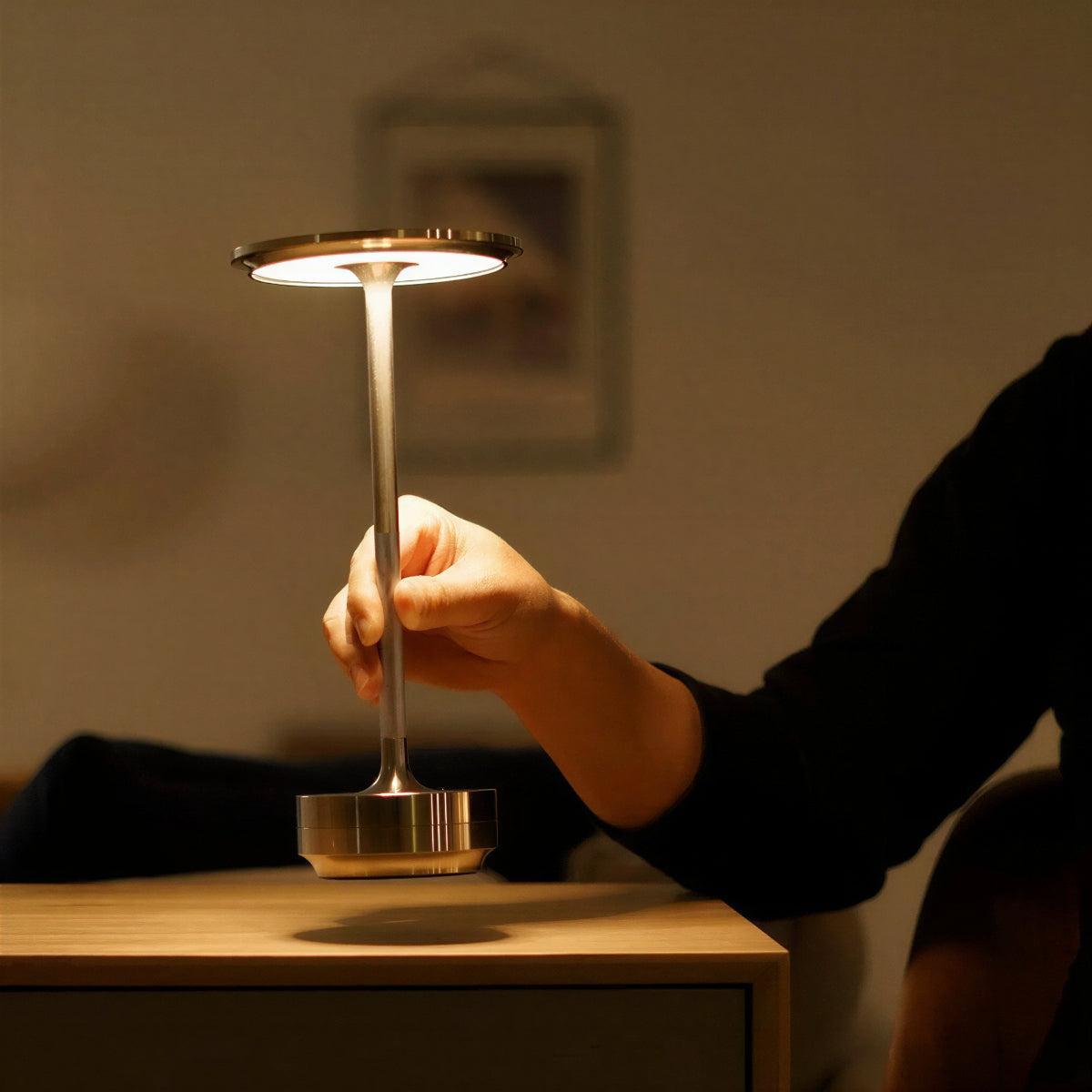 Cordless Table Lamp with Touch Dimming | Rechargeable LED | Qonforta