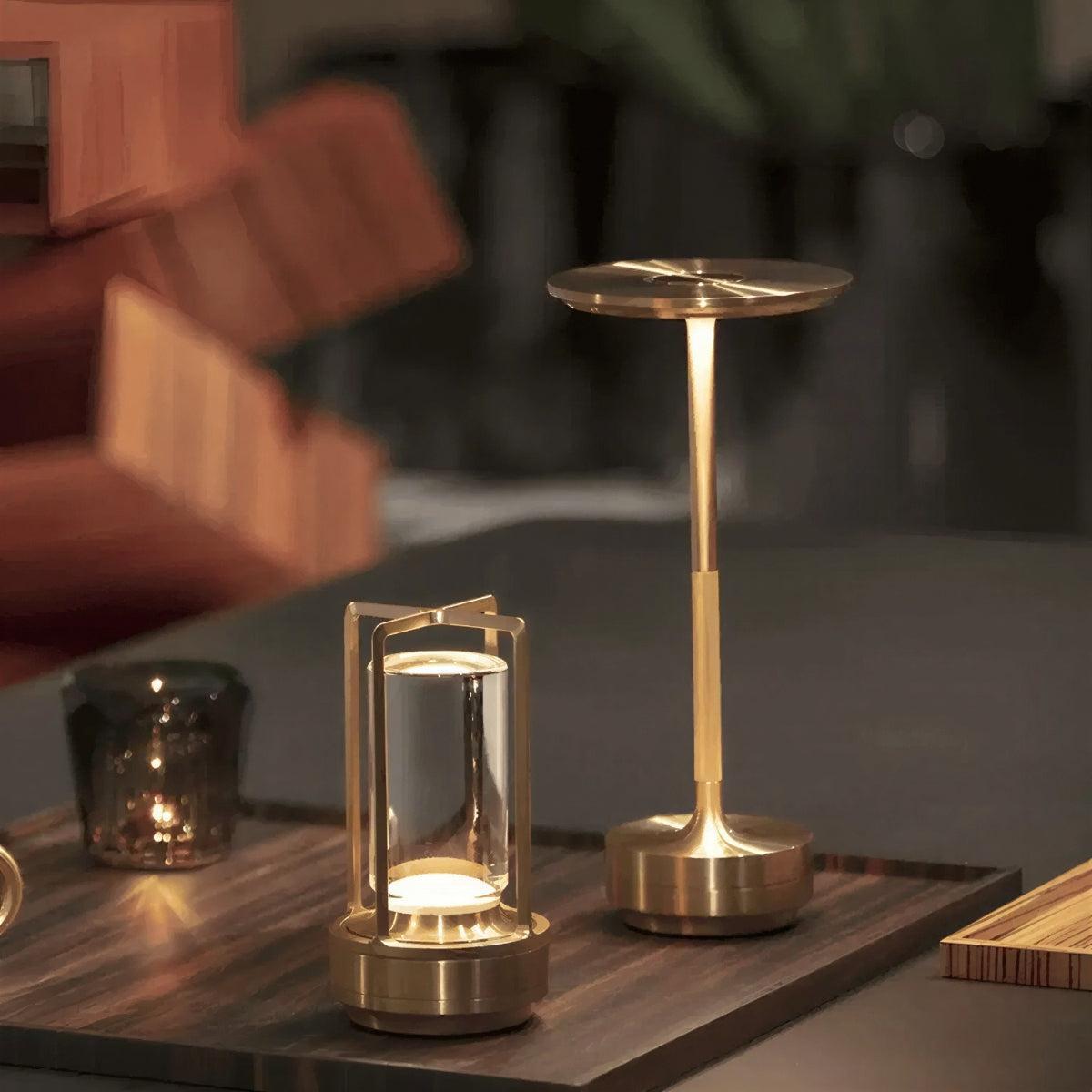 Cordless Table Lamp with Touch Dimming | Rechargeable LED | Qonforta