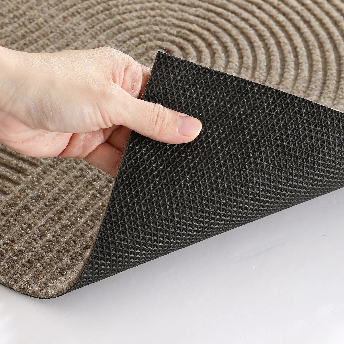 3D Groove Doormat | Wear-Resistant Polyester | Qonforta