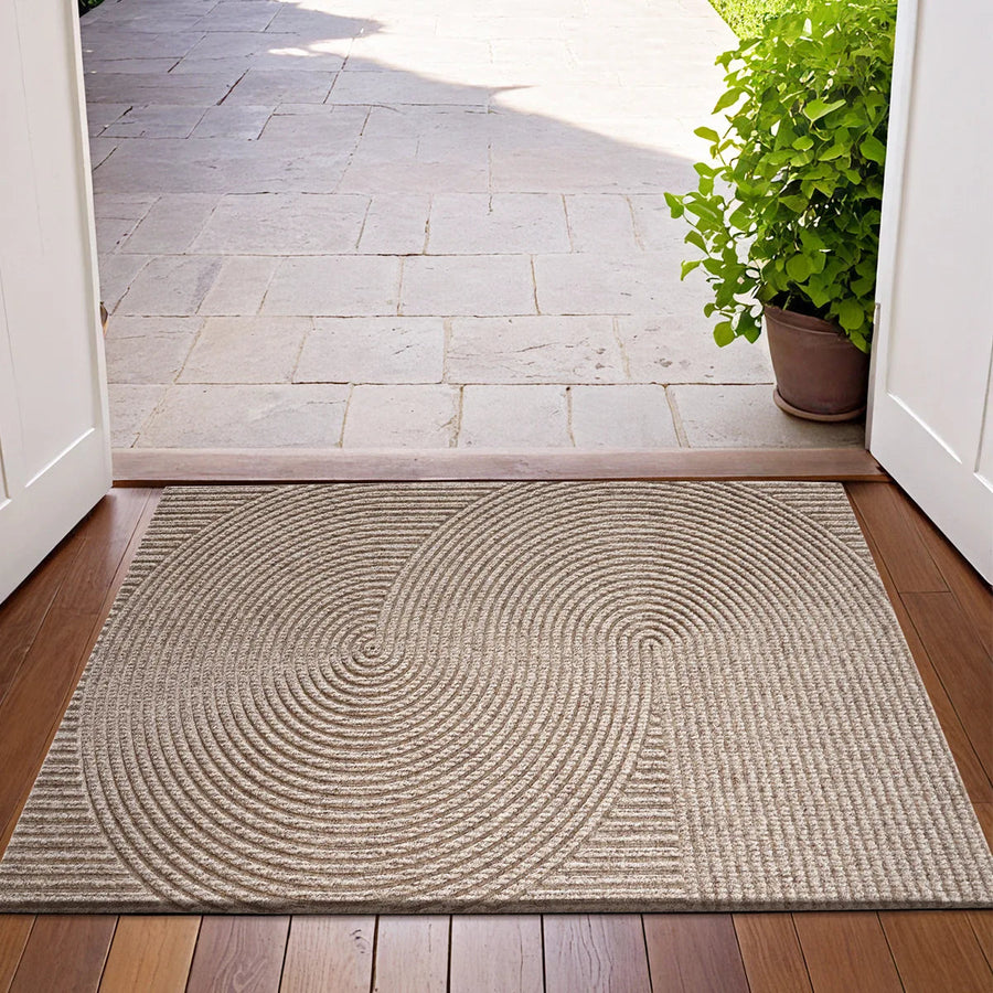 3D Groove Doormat | Wear-Resistant Polyester | Qonforta