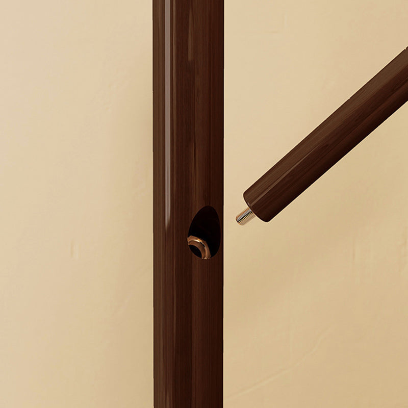 Wood Coat Rack Tree | Freestanding Hall Tree Stand | Qonforta