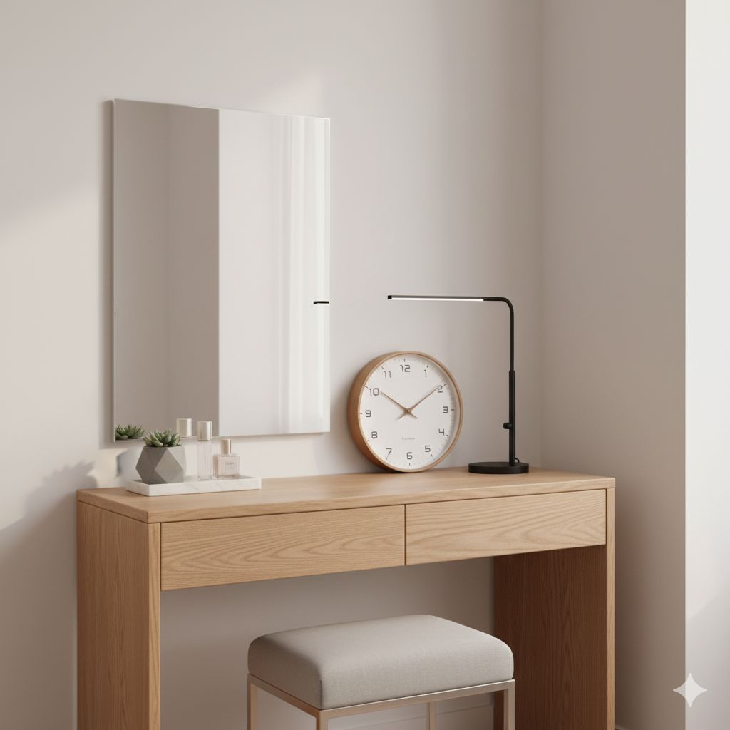 Wall Clock Solid Wood Scandinavian Minimalist | Silent Sweep Quartz | Qonforta