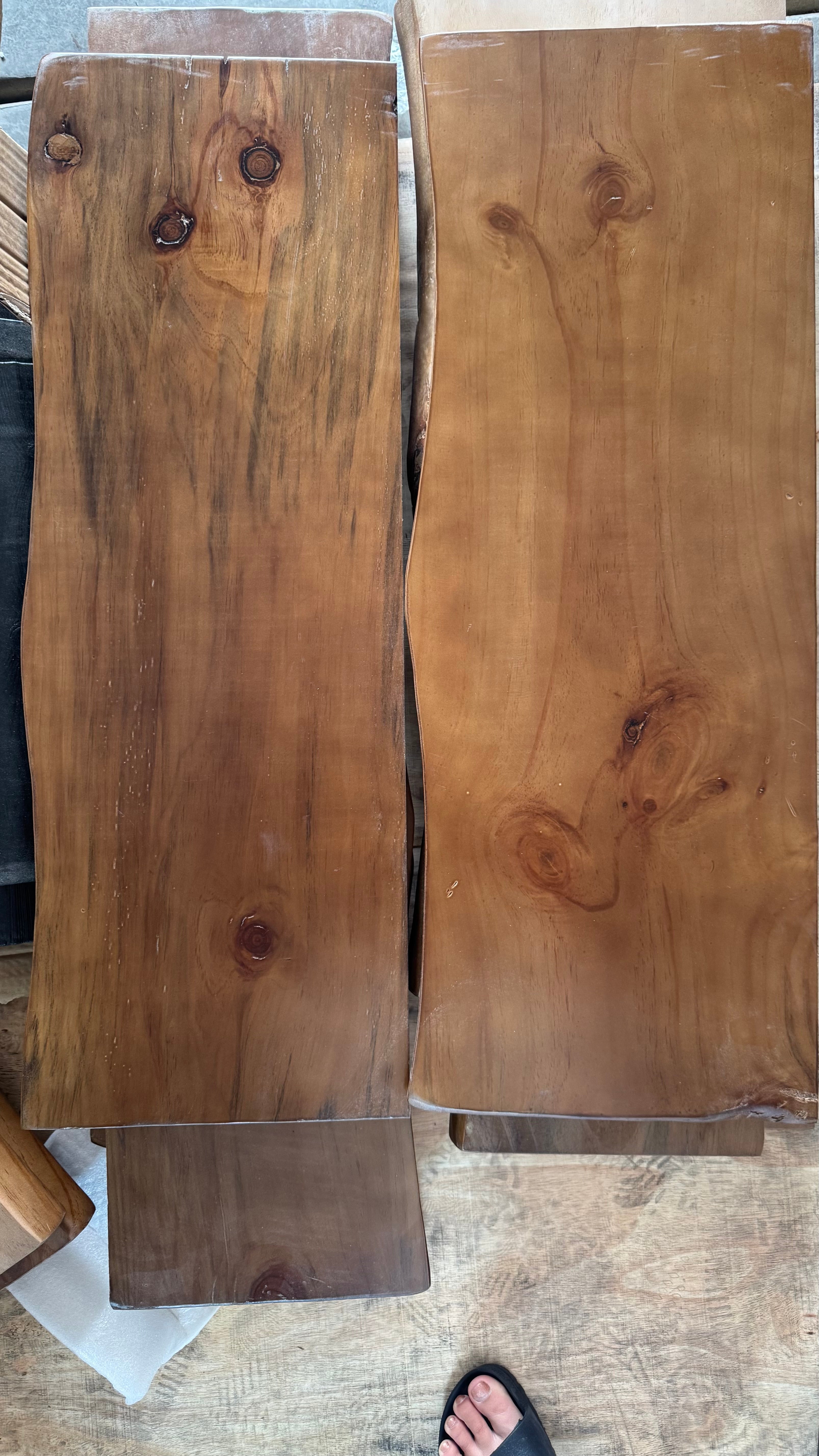 Live Edge Hardwood Floating Shelf | Solid Wood Wall Shelf | Qonforta