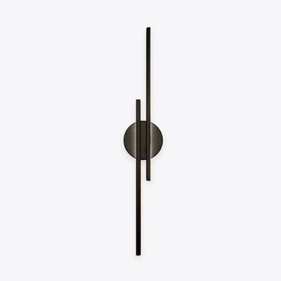 Modern Linear LED Wall Sconce, Black or White, Optional Dimmable Remote