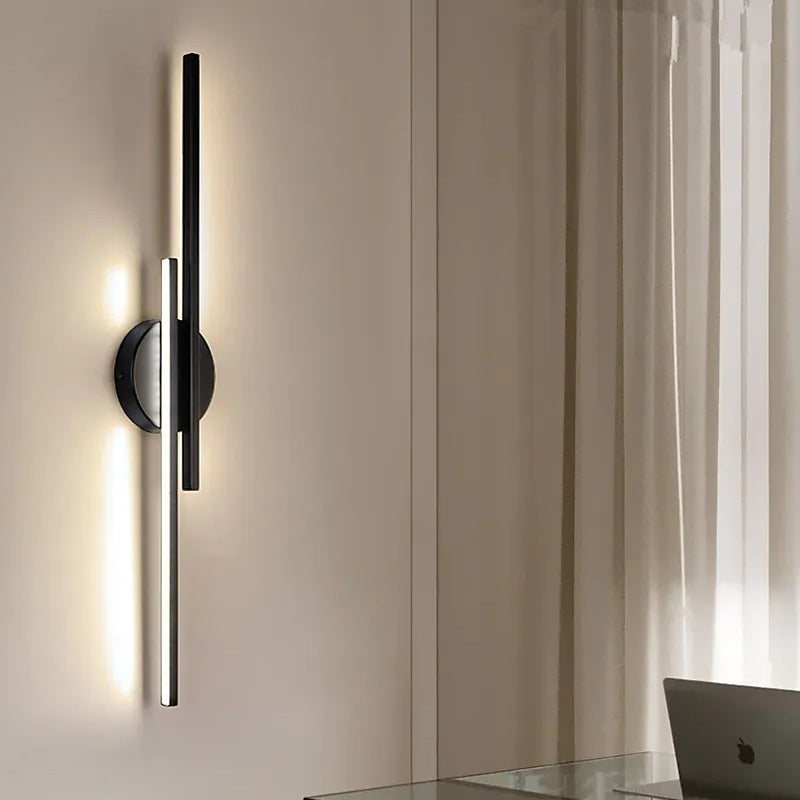 Nordic LED Wall Sconce | Adjustable Dimmable Wall Lamp | Qonforta