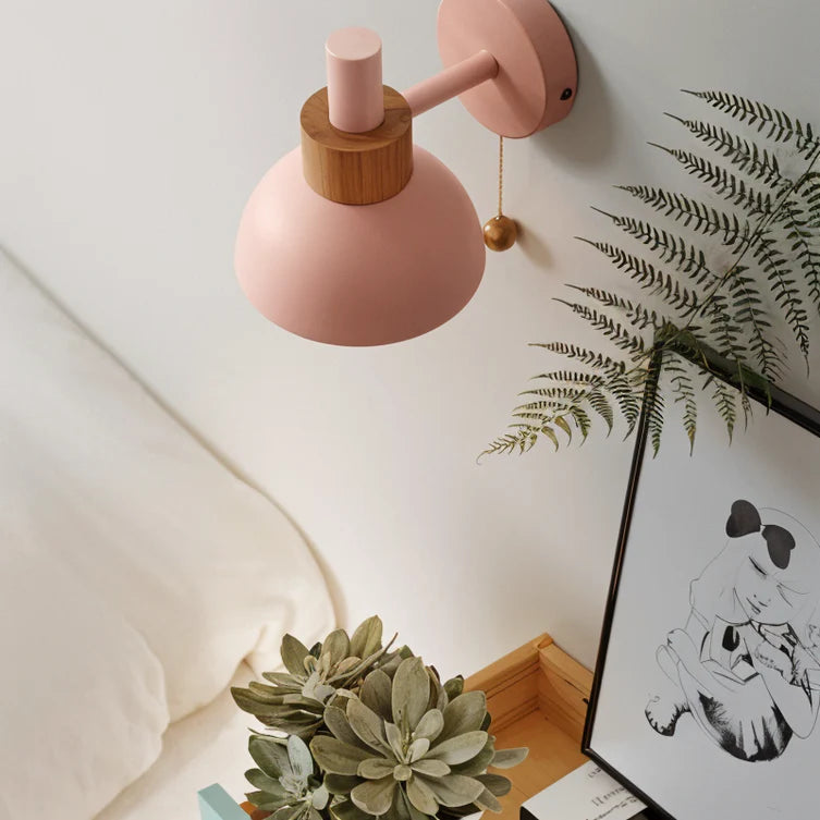 Pastel Pull Switch Wall Sconce | 4 Colors | Qonforta