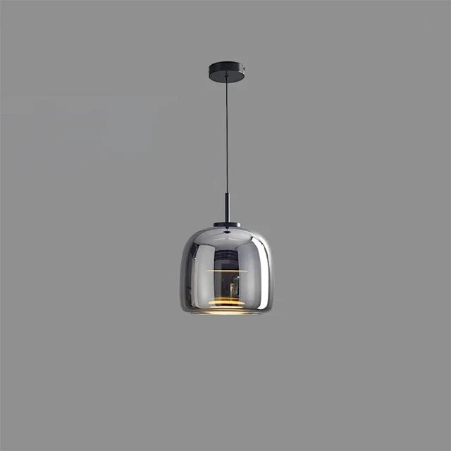 Smoked Glass Dimmable Pendant Light | 5 Sizes | Qonforta