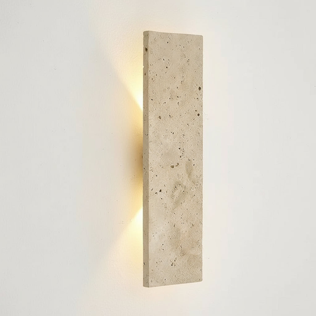 Natural Stone Outdoor Wall Sconce | Waterproof LED | Qonforta