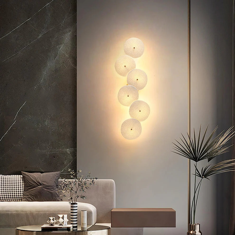 Lotus Petal Ceramic Wall Light | 4, 6 & 8 Heads | Qonforta