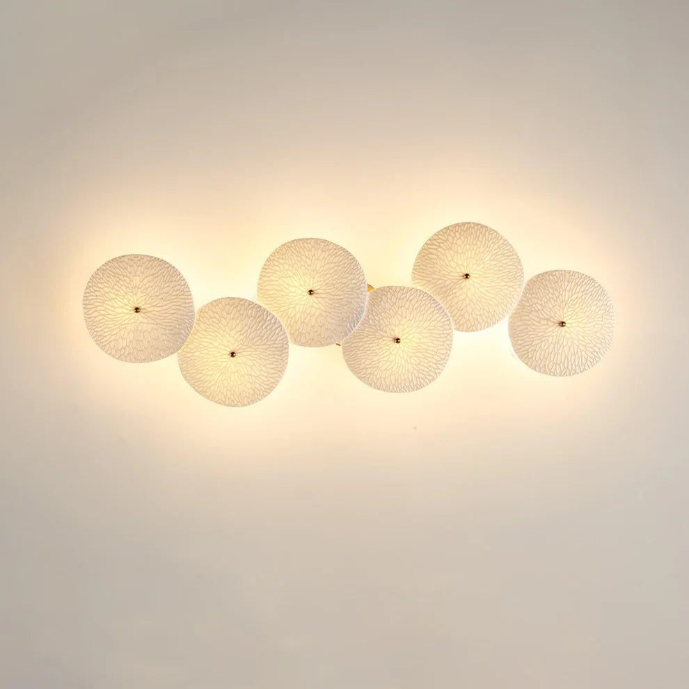 Lotus Petal Ceramic Wall Light | 4, 6 & 8 Heads | Qonforta