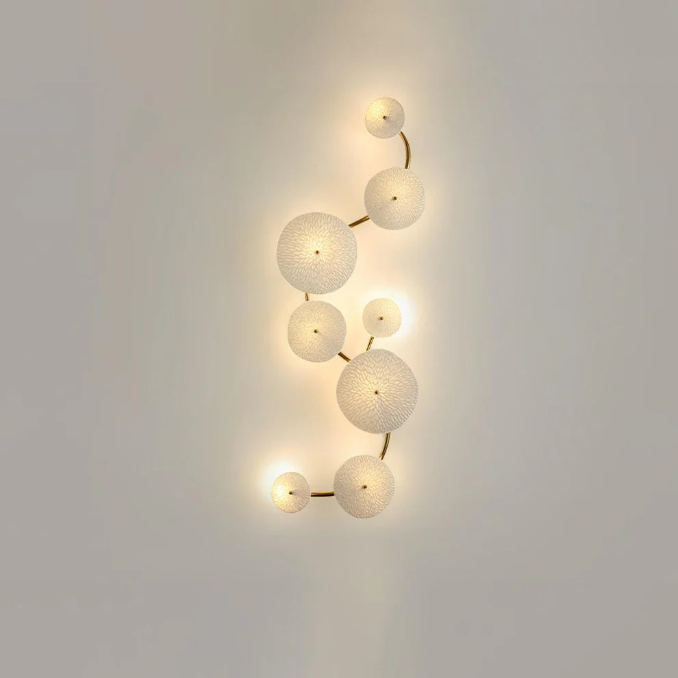Lotus Petal Ceramic Wall Light | 4, 6 & 8 Heads | Qonforta
