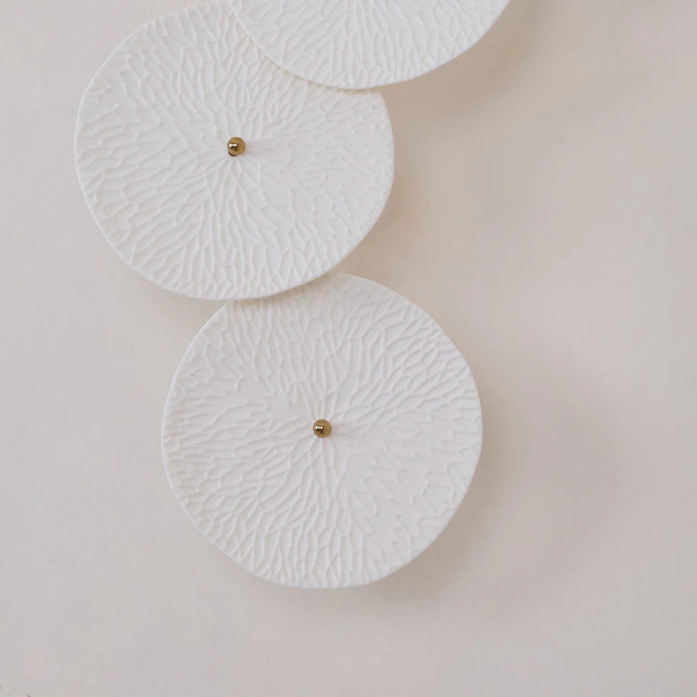 Lotus Petal Ceramic Wall Light | 4, 6 & 8 Heads | Qonforta