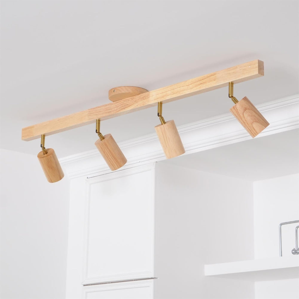 Merlo wood track lighting bar - alternate finish