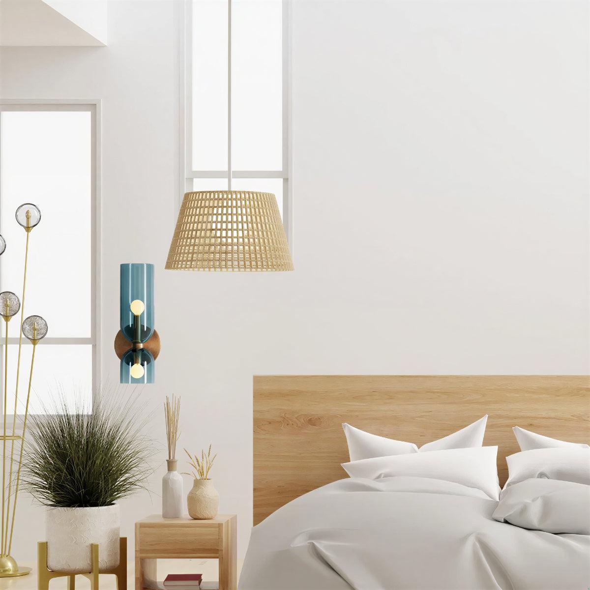 Modern Wall Sconce | Frosted Glass Shade | Qonforta