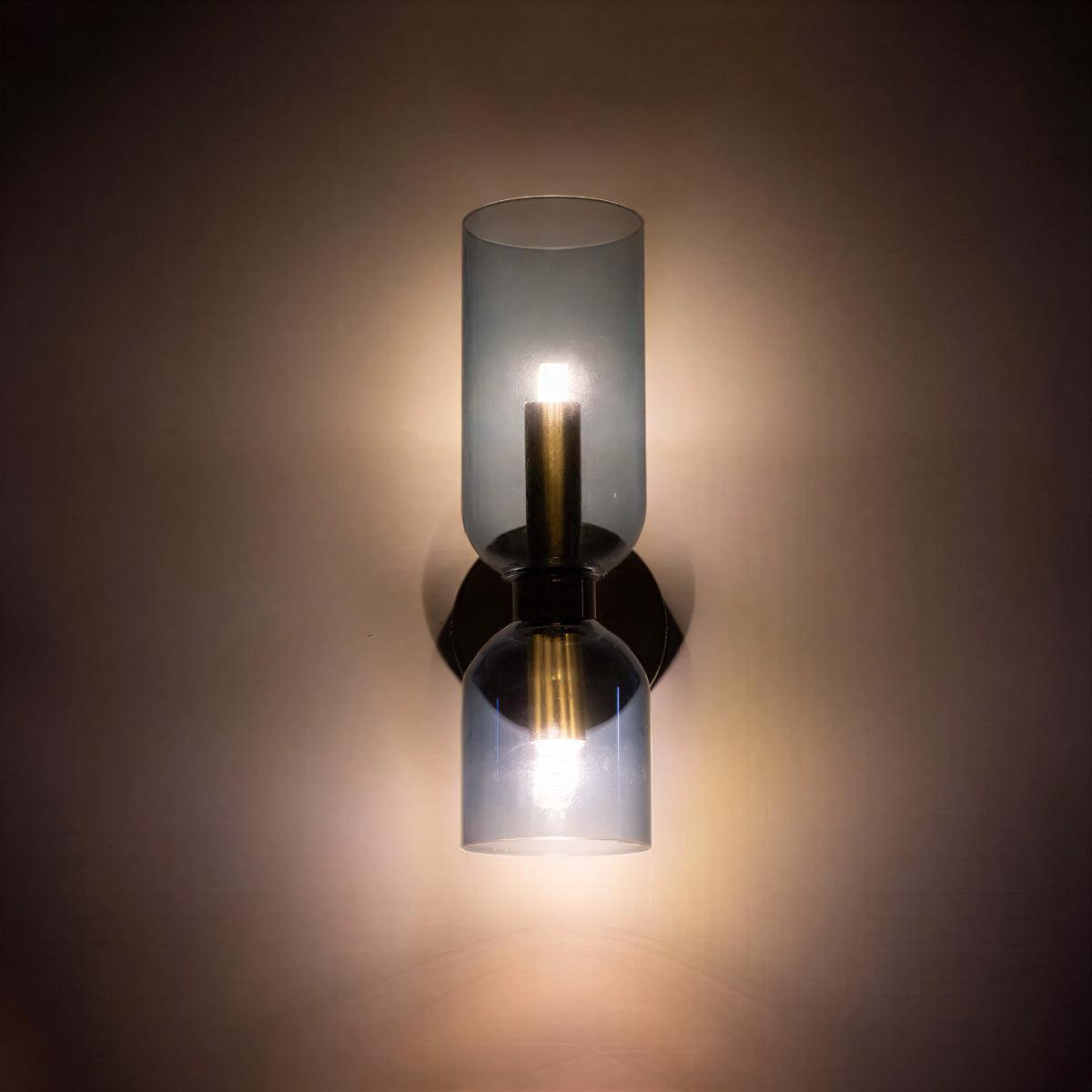 Modern Wall Sconce | Frosted Glass Shade | Qonforta