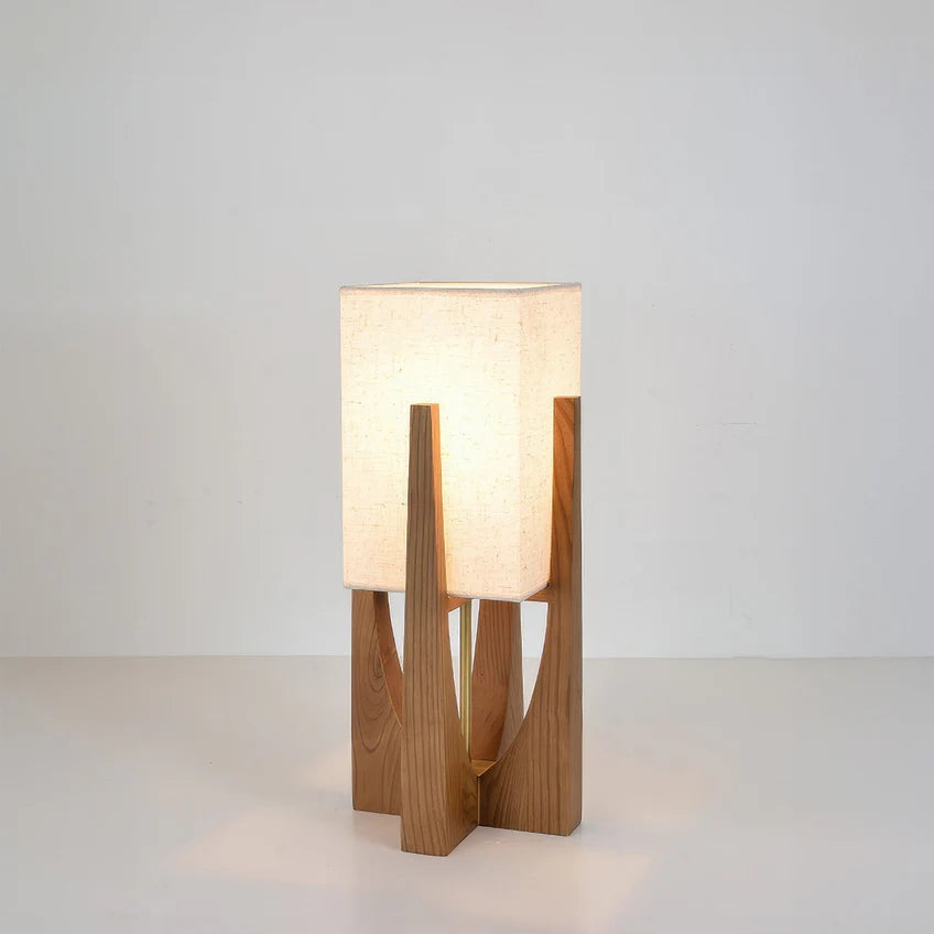 Wabi Sabi Wood Floor Lamp | 2 Sizes 2 Colors | Qonforta