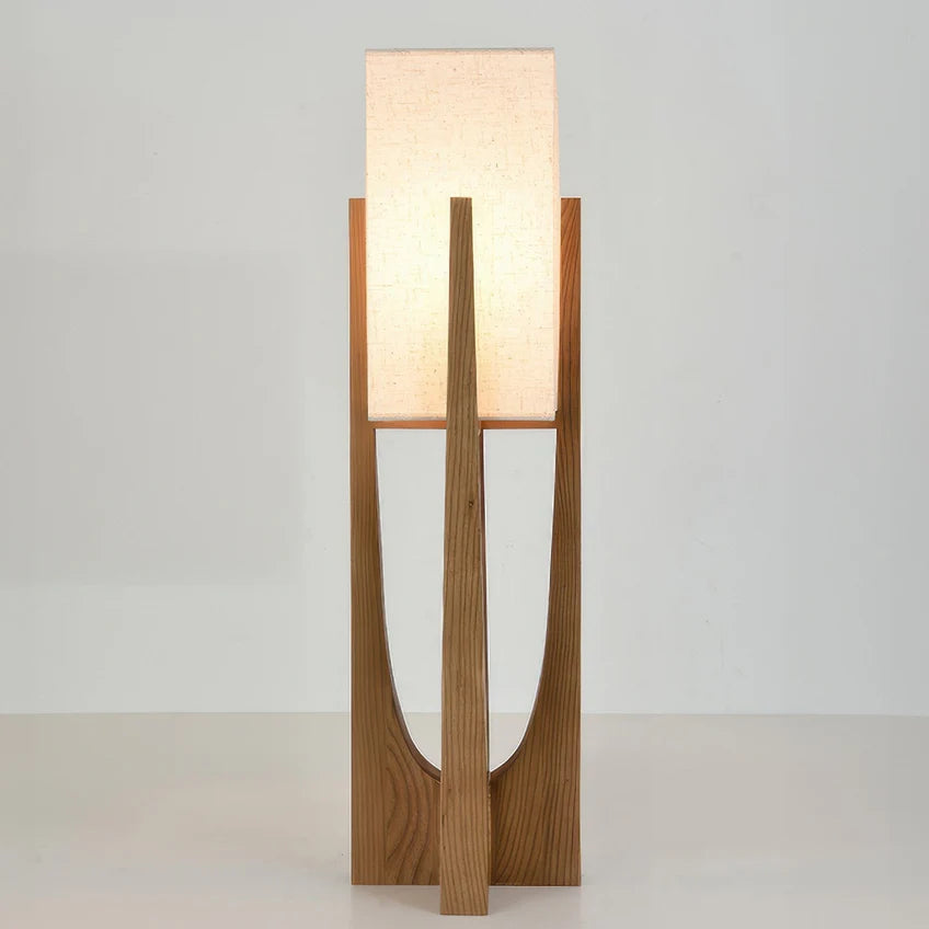 Wabi Sabi Wood Floor Lamp | 2 Sizes 2 Colors | Qonforta