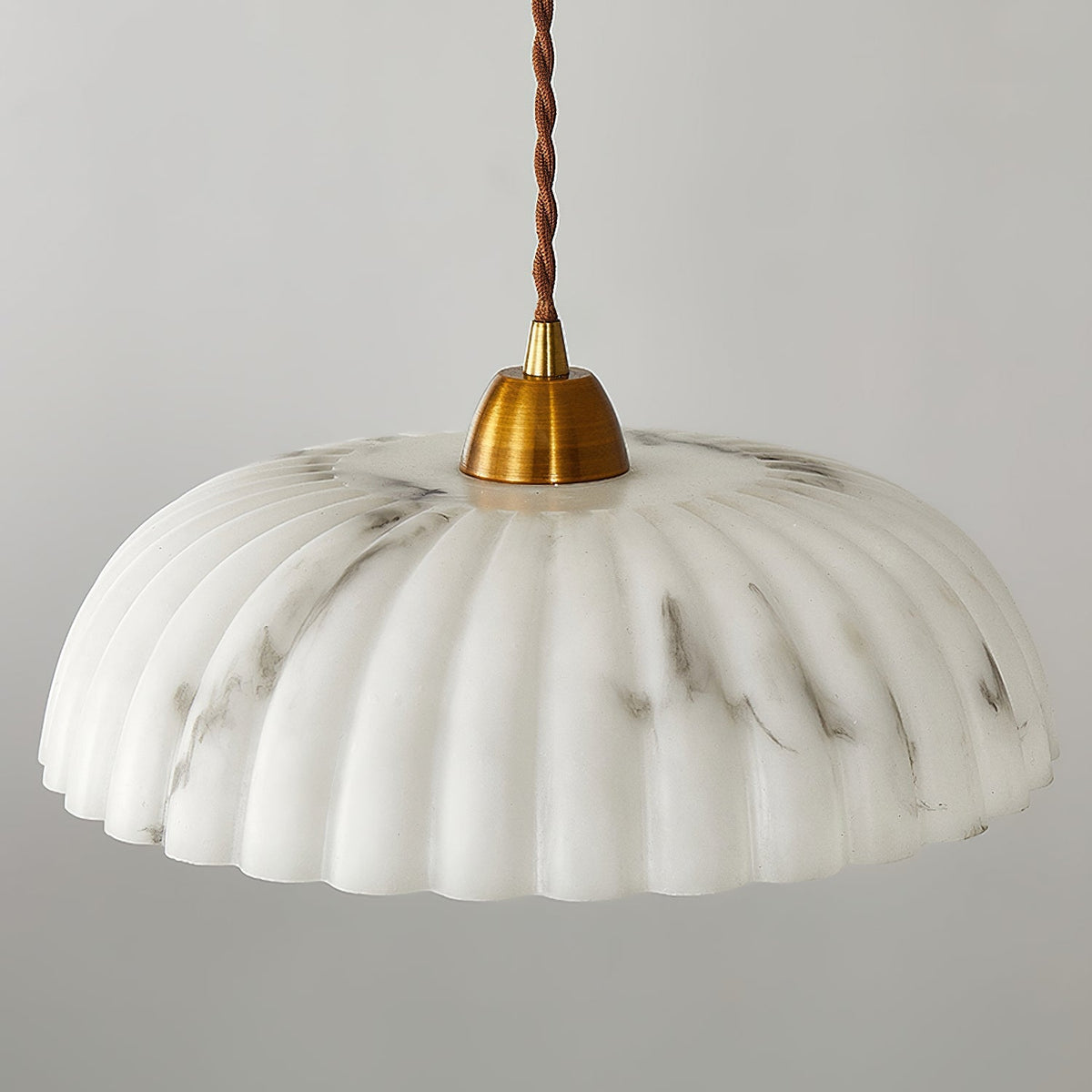 Orielle white organic pendant light – sculptural ceiling lamp, view 18