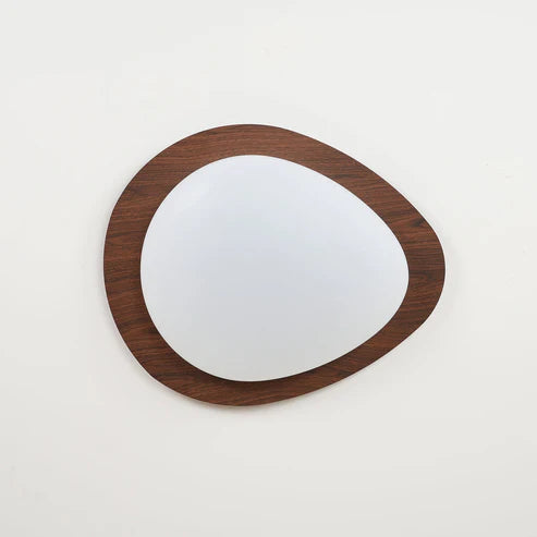 Flush Mount Ceiling Light Dimmable Walnut – 3 Sizes | Qonforta