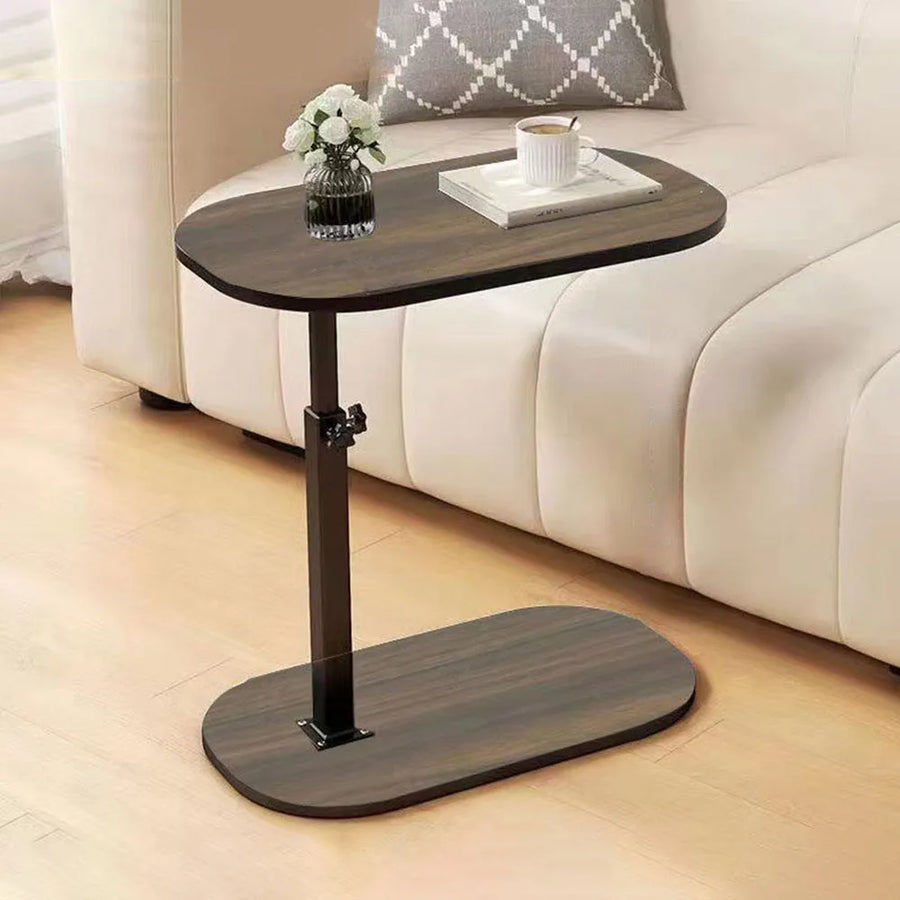 Luxoria height adjustable steel side table for beside a bed