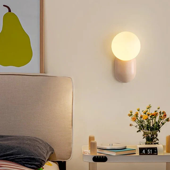 Macaron LED Wall Sconce | 2 Colors 2 Light Modes | Qonforta