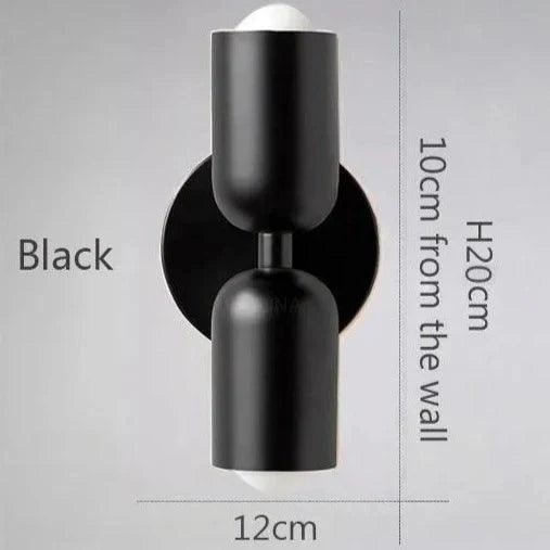 Metal Wall Sconce 2-Light Macaron – 13 Color Combos | Qonforta