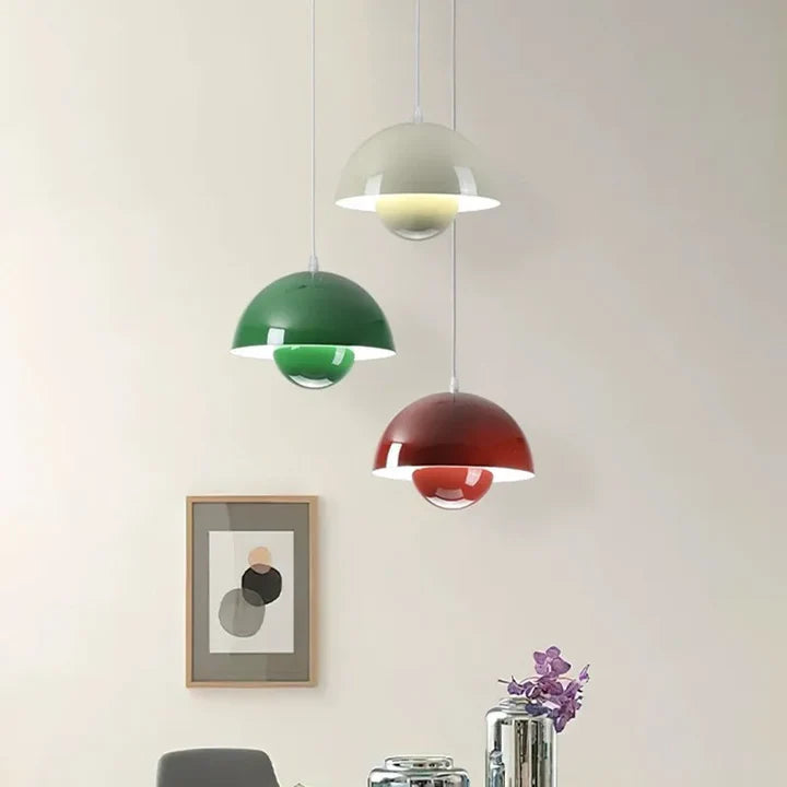 Mushroom Pendant Light | 7 Colors 2 Light Modes | Qonforta