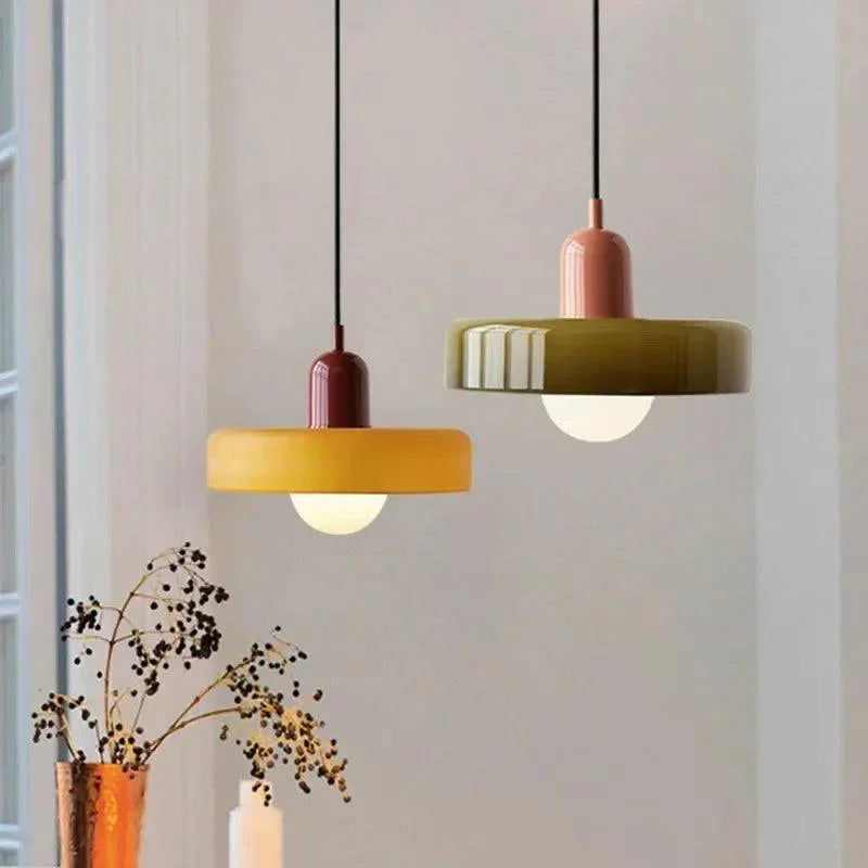 Glass Pendant Light Nordic – 12 Color Combos | Qonforta