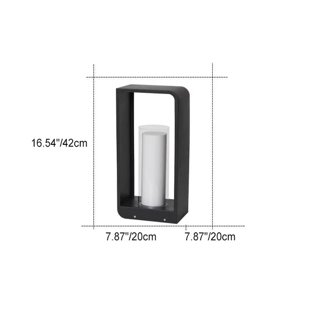 Outdoor Path Lantern Solar or Hardwired LED – 3 Sizes Black | Qonforta