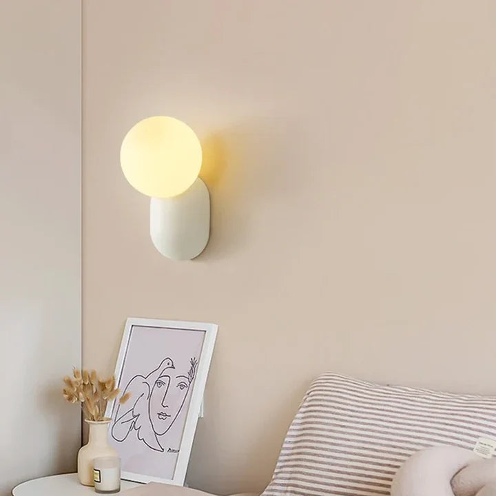 Macaron LED Wall Sconce | 2 Colors 2 Light Modes | Qonforta