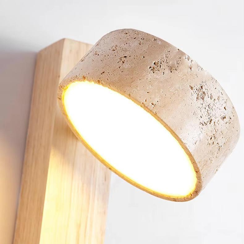 Marble Wall Sconce G9 LED Wabi-Sabi – 2 Wood Finishes | Qonforta