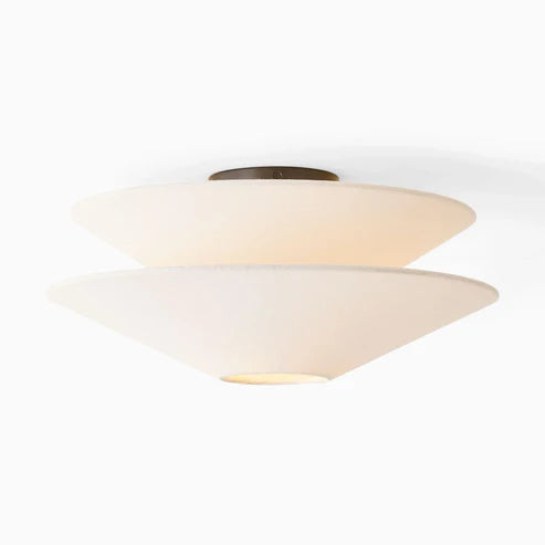 Fabric Flush Mount Ceiling Light | 3 Sizes | Qonforta