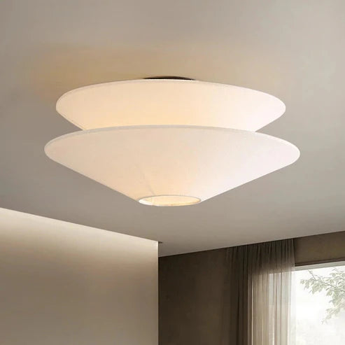 Fabric Flush Mount Ceiling Light | 3 Sizes | Qonforta