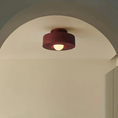Drum Flush Mount Ceiling Light Globe | 3 Colors | Qonforta